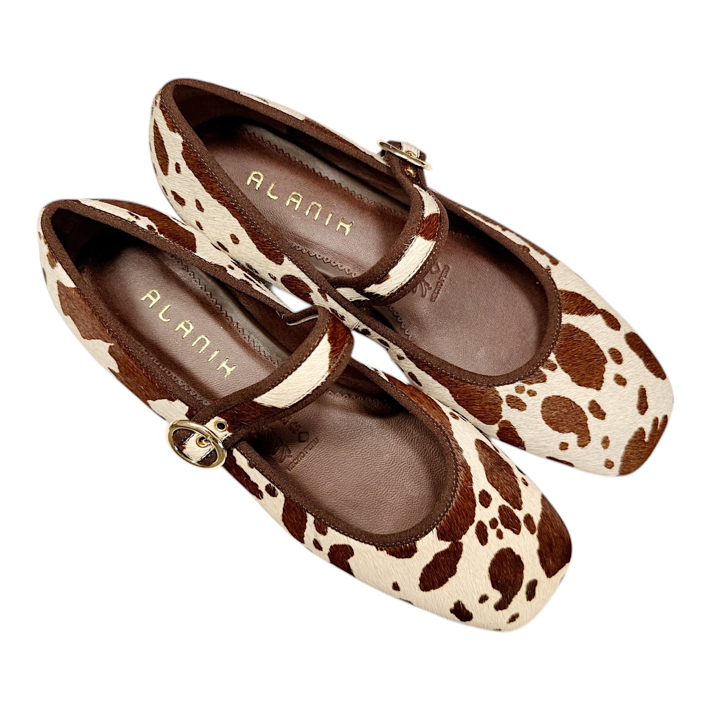 BALLERINAS NOIR - BROWN COW HAIR